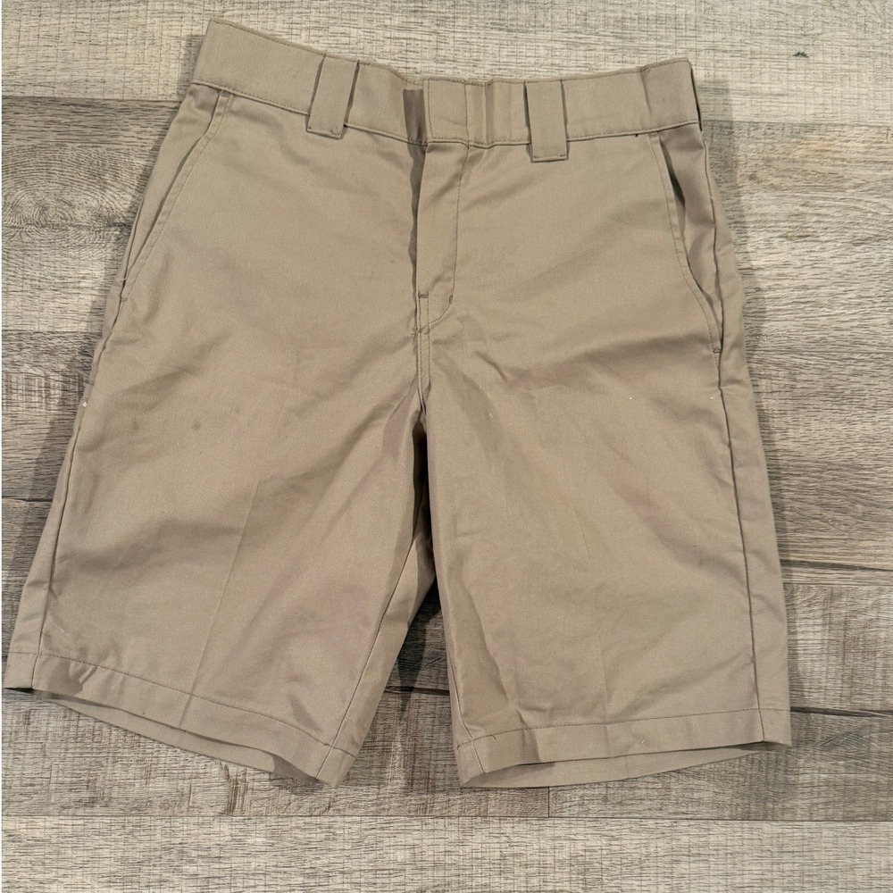 Dickies Relaxed Fit Flex Khaki Chino Shorts Tan WR852DS Mens 30